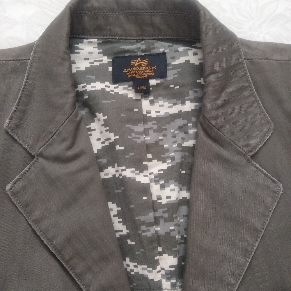 Alpha Industries Army Utility Field Embroidered J… - image 8